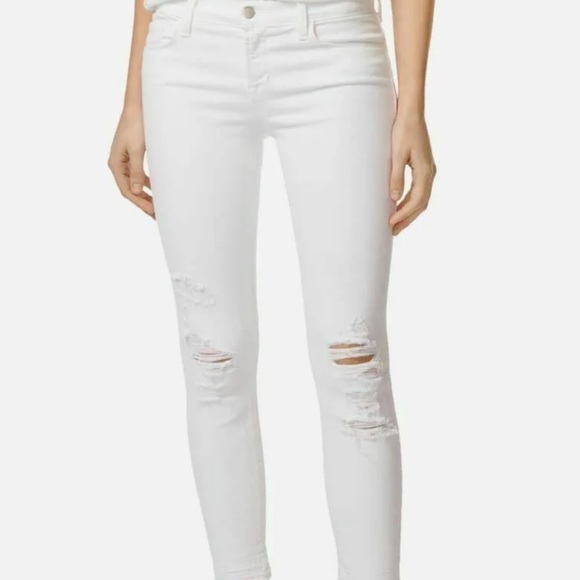 JBrand white cropped skinny jeans - Picture 1 of 3